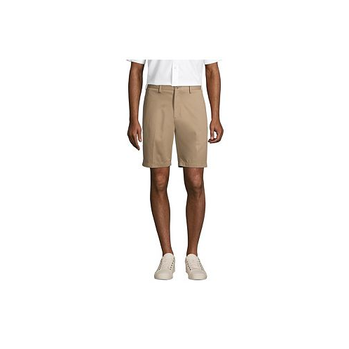 Lands End Mens Big & Tall Traditional Fit 9 Inch No Iron Chino Shorts
