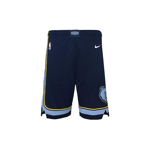 Nike Big Boys Navy Memphis Grizzlies Icon Edition Mesh Performance Swingman Shorts