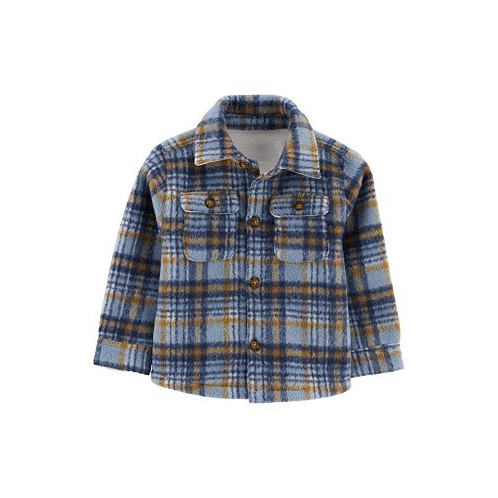 Carters Toddler Boys Plaid Fleece Lined Shacket