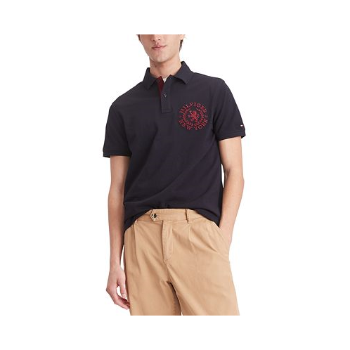 Tommy Hilfiger Mens Regular-Fit Heritage Logo Embroidered Pique Polo Shirt