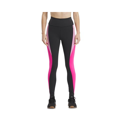 Reebok Womens Active Lux High-Rise Colorblocked Tights