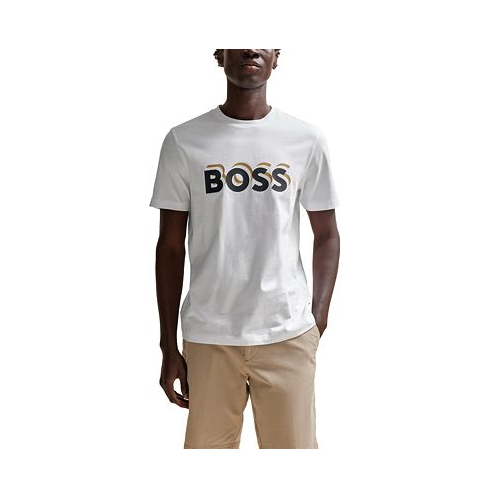 Hugo Boss Mens Logo Regular-Fit T-shirt