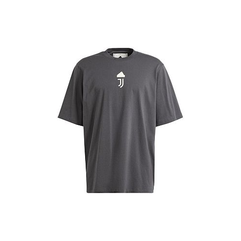 Adidas Mens Gray Juventus Lifestyle Oversized T-shirt