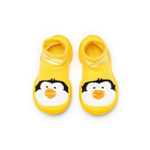 Komuello Baby Girl Boy First Walk Sock Shoes Penguin-Yellow