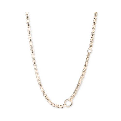 POLO Ralph Lauren Gold-Tone Crystal 17 Cable Chain Collar Necklace