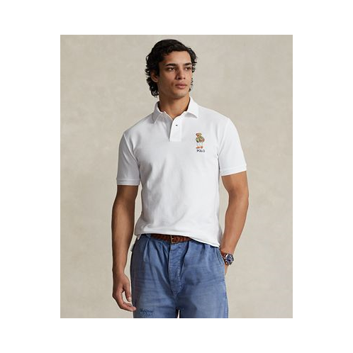 Polo Ralph Lauren Mens Custom Slim Fit Polo Bear Polo Shirt