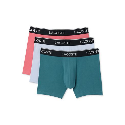 Lacoste Mens Casual Stretch Boxer Brief Set 3 Pack