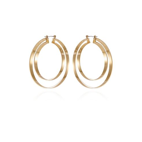 Vince Camuto Gold-Tone Double Hoop Earrings