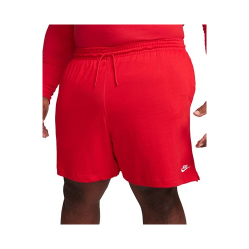 Nike Mens Club Relaxed-Fit Logo Embroidered Shorts Regular & Big & Tall