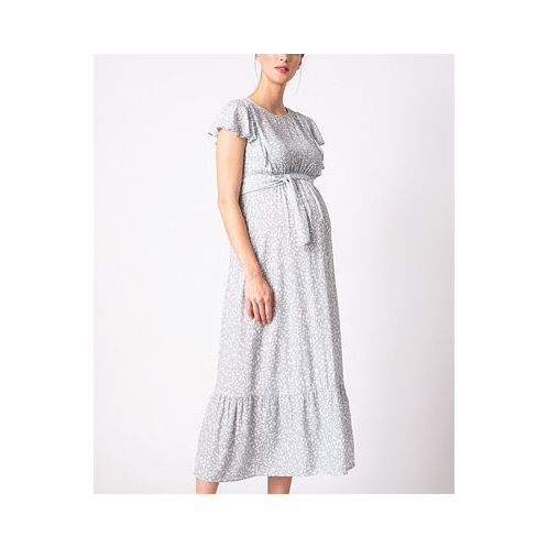 Seraphine Womens Maternity Nursing Midi Dress