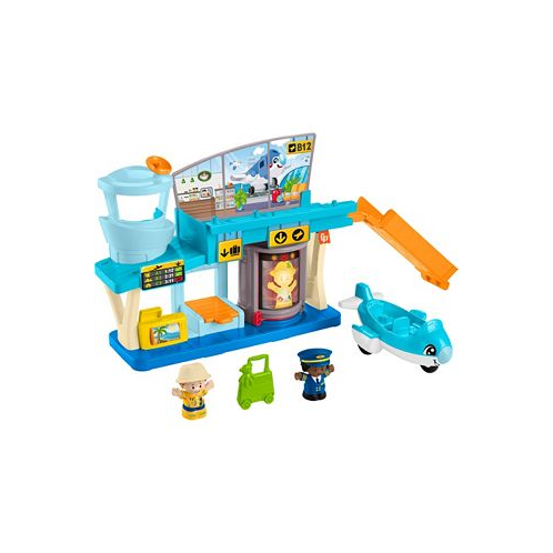 Little People Everyday Adventures Airport Toddler Playset Airplane and 3 Play Pieces