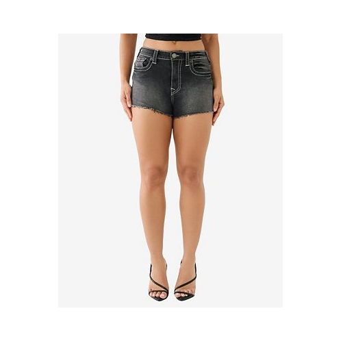 True Religion Womens Hip Cutout Summer Denim Shorts
