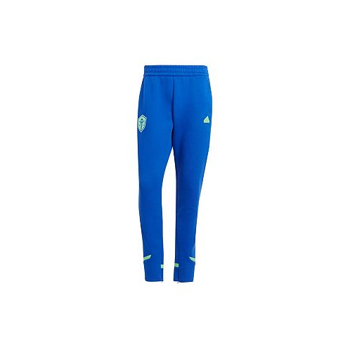 Adidas Mens Blue Seattle Sounders FC 2024 Travel Pants