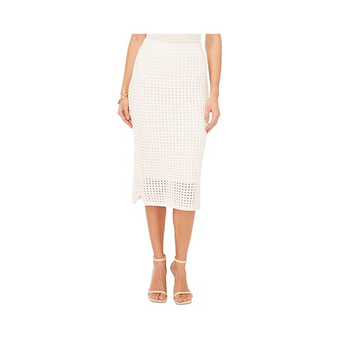 Vince Camuto Womens Textured Mesh Pull-On Skirt