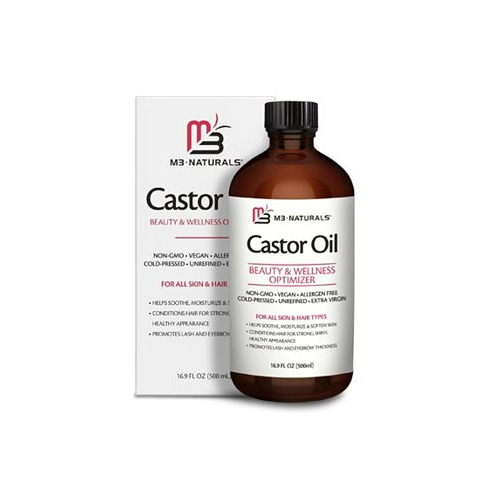 M3 Naturals Castor Oil 500mL | For Hair Skin & Body Nourishment