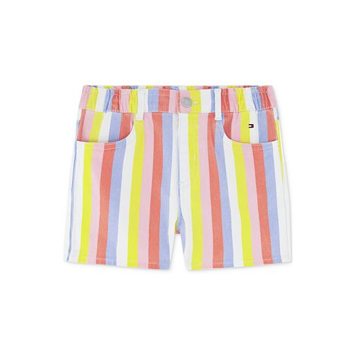 Tommy Hilfiger Big Girls Striped Denim Shorts