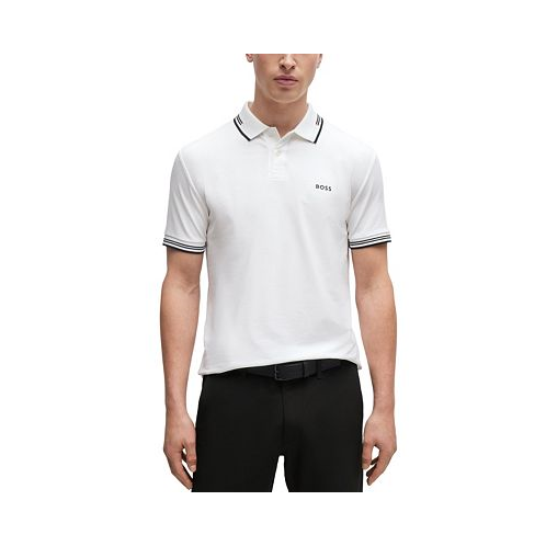 Hugo Boss Mens Branded Slim-Fit Polo Shirt