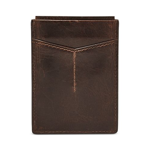 Fossil Mens Leather Derrick RFID Card Case