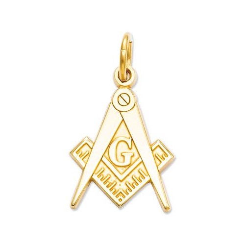 Macys 14k Gold Charm Masonic Charm