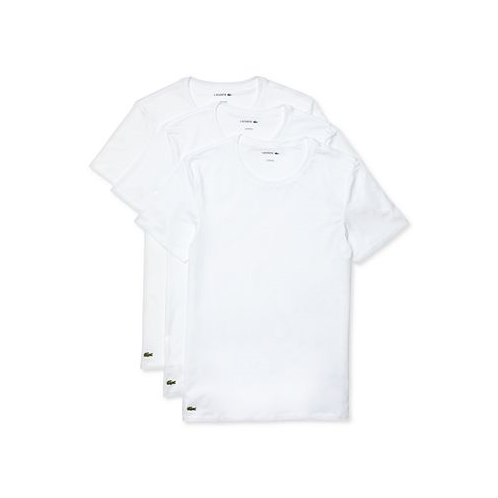 Lacoste Mens Crew Neck Slim Fit Undershirt Set 3-Pack