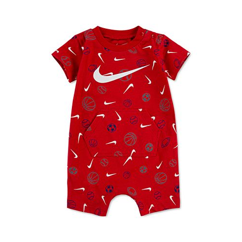 Nike Baby Boys Sportsball Swoosh Printed Romper