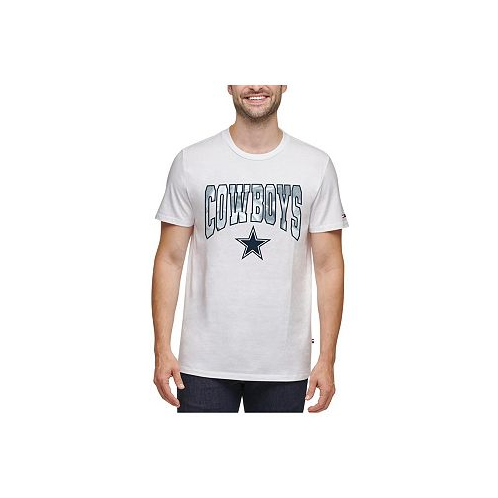 Tommy Hilfiger Mens White Dallas Cowboys Embroidered Patch T-shirt