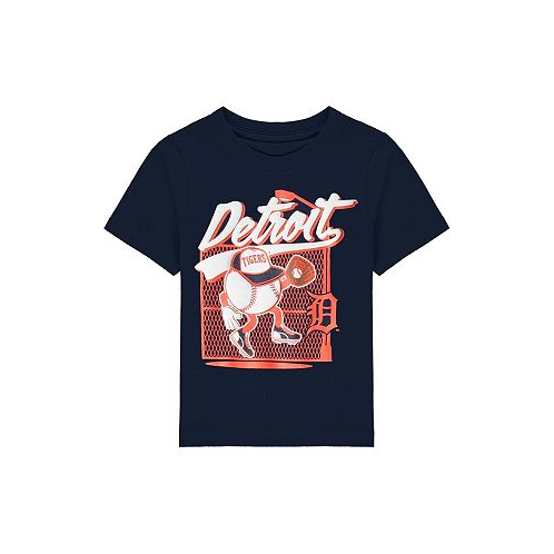 Outerstuff Toddler Boys and Girls Navy Detroit Tigers On the Fence T-shirt