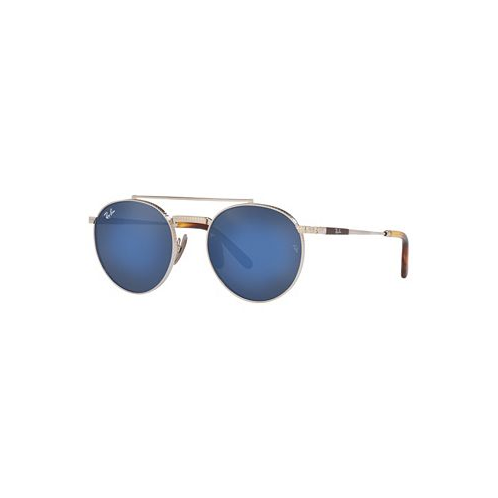 Ray-Ban Unisex Sunglasses Round Ii Titanium 50