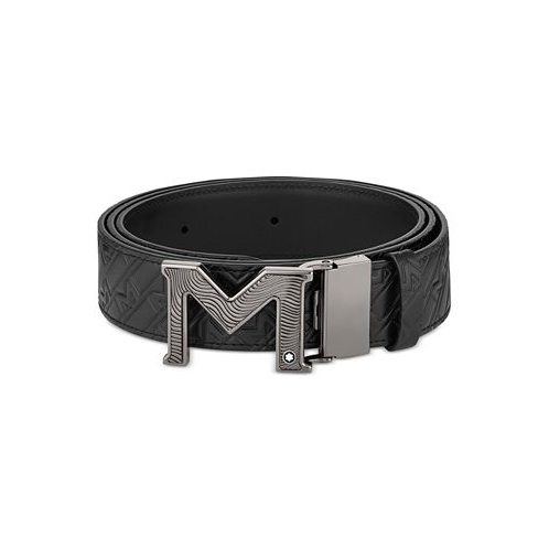 Montblanc Mens M Buckle Reversible Leather Belt