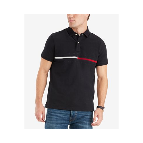 Tommy Hilfiger Mens Custom-Fit Tanner Logo Polo