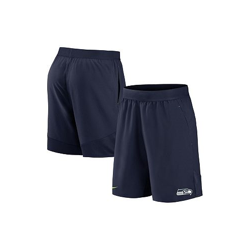 Nike Mens College Navy Seattle Seahawks Stretch Woven Shorts
