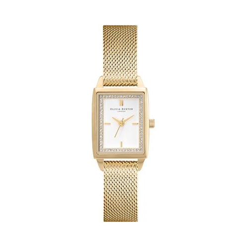 Olivia Burton Womens Quartz Gold-Tone Stainless Steel Mesh Watch 25.5mm x 20.5mm