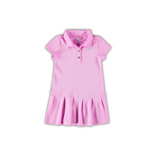 Garb Girls Toddler Pink Ohio State Buckeyes Caroline Cap Sleeve Polo Dress