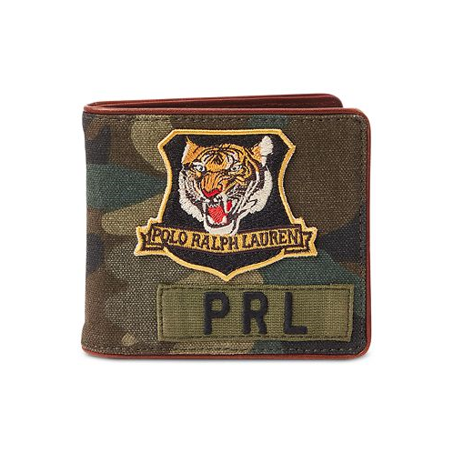 Polo Ralph Lauren Mens Tiger-Patch Camo Billfold Wallet