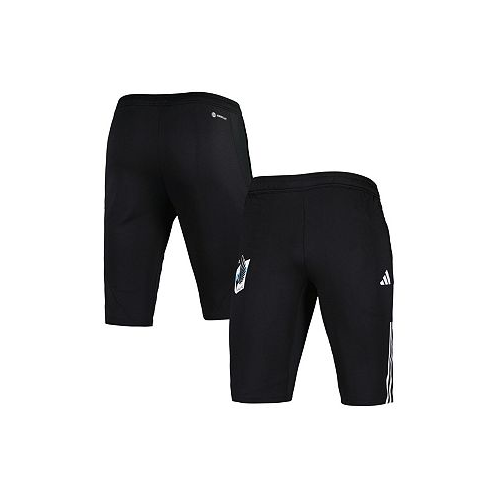 Adidas Mens Black Minnesota United FC 2023 On-Field Training AEROREADY Half Pants