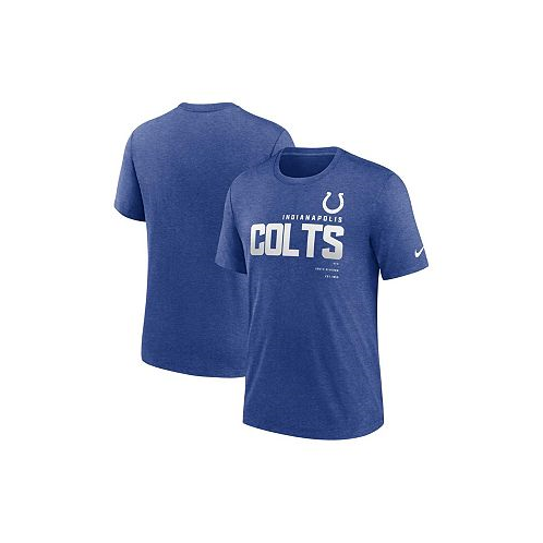 Nike Mens Heather Royal Indianapolis Colts Team Tri-Blend T-shirt
