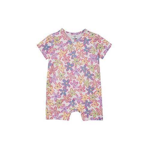 COTTON ON Baby Girls Printed Short Sleeved Romper