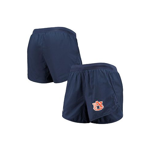 Under Armour Womens Navy Auburn Tigers Fly By Run 2.0 Performance Shorts