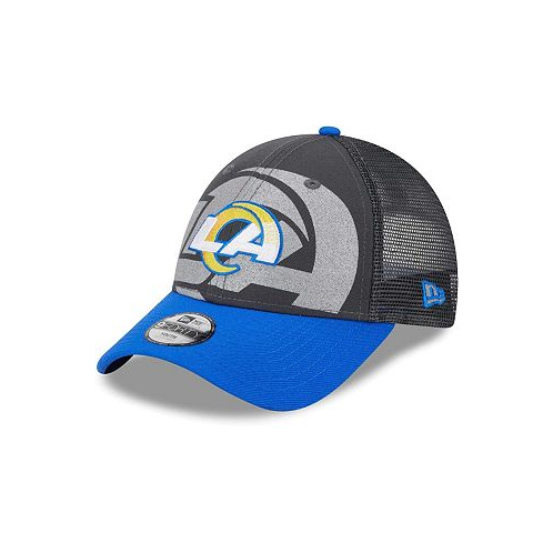 New Era Big Boys and Girls Graphite Los Angeles Rams Reflect 9FORTY Adjustable Hat