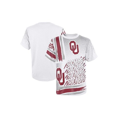 Outerstuff Big Boys White Oklahoma Sooners Gametime Multi-Hit T-shirt