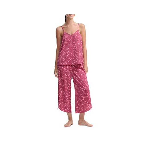 Splendid Womens 2-Pc. Printed Cropped Pajamas Set