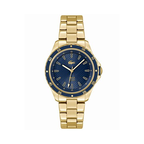 Lacoste Womens Santorini Quartz Gold-Tone Stainless Steel Bracelet Watch 36mm