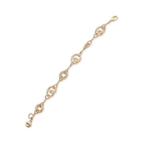 DKNY Gold-Tone Pave Ring & Twist Flex Bracelet