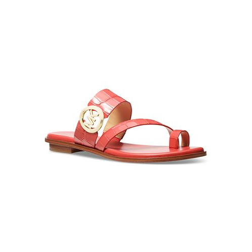 Michael Kors MMK Vera Slip-On Toe-Ring Slide Sandals