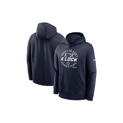Nike Mens Navy Dallas Cowboys 2023 NFC East Division Champions Locker Room Trophy Collection Club Pullover Hoodie