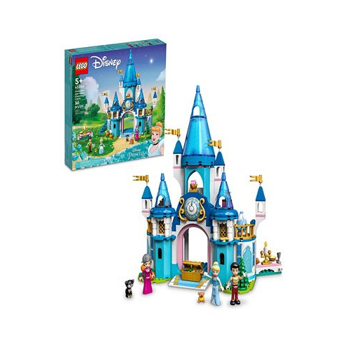 LEGO Disney 43206 Cinderella and Prince Charming Castle Toy Minifigure Building Set