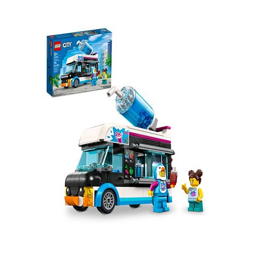 LEGO City Great Vehicles Penguin Slushy Van with Minifigures 60384 Toy Building Set