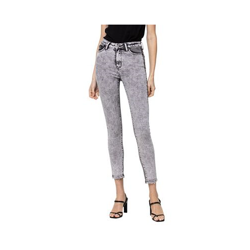 Vervet Womens High Rise Contrast Skinny Jeans
