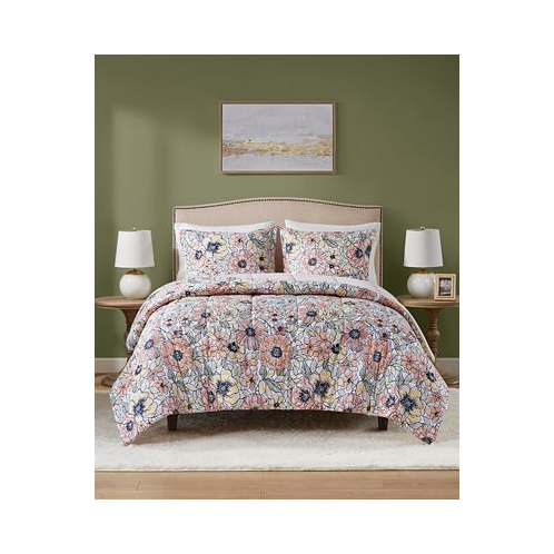 JLA Home Saffron 3-Pc. Reversible Printed Comforter Set