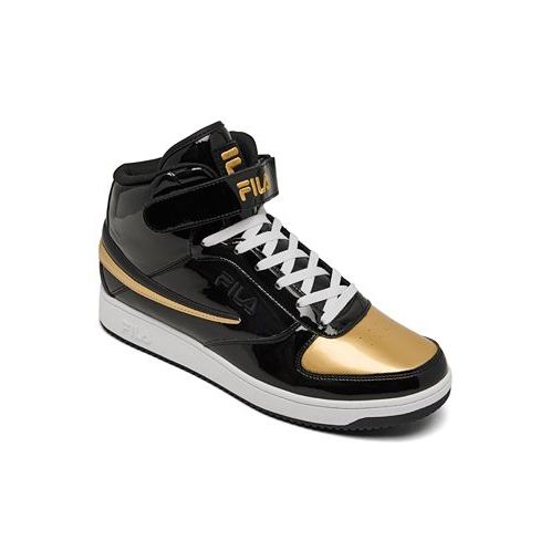 Fila Mens A-High Patent Leather High Top Casual Sneakers from Finish Line